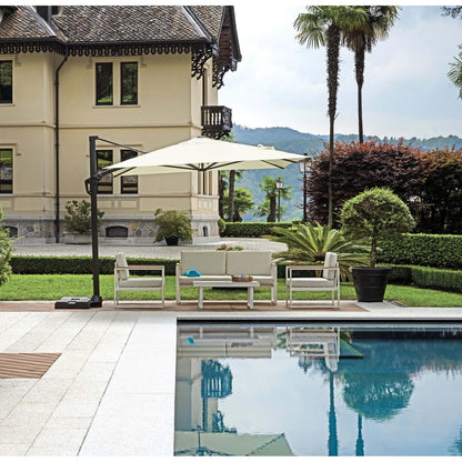 Ombrellone Tennessee da giardino a palo decentrato 3x3 mt. - Outdoor Privé