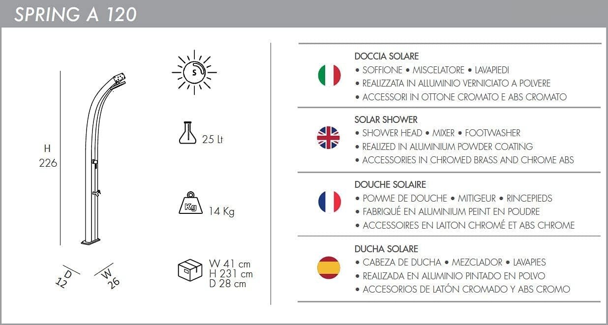 Doccia Spring A120 Arkema - Outdoor Privé