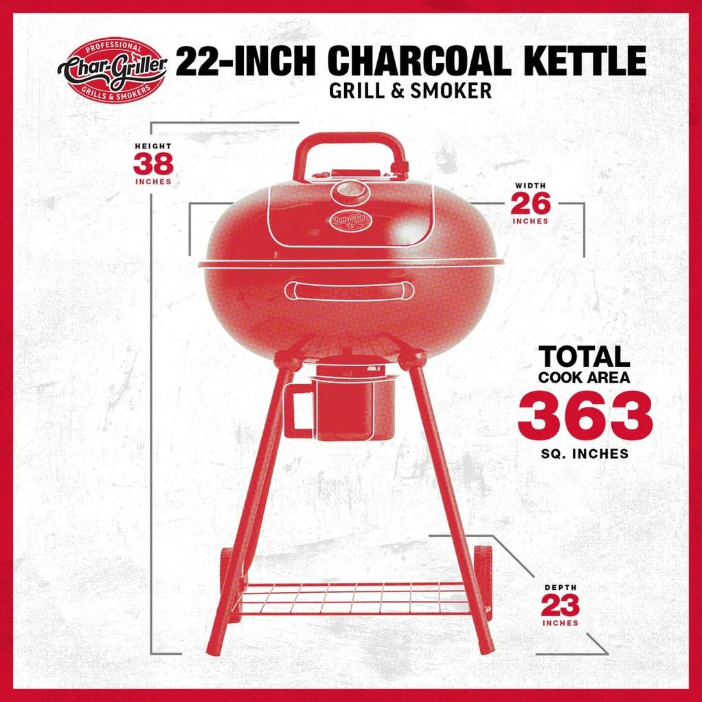 Barbecue a carbone Kettle 57cm Char - griller - Outdoor Privé