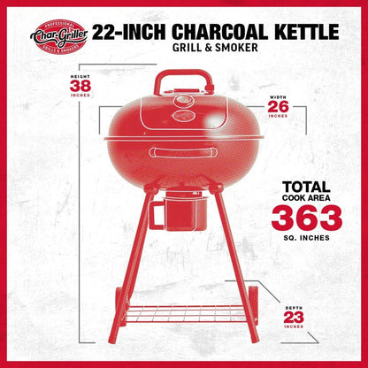 Barbecue a carbone Kettle 57cm Char - griller - Outdoor Privé