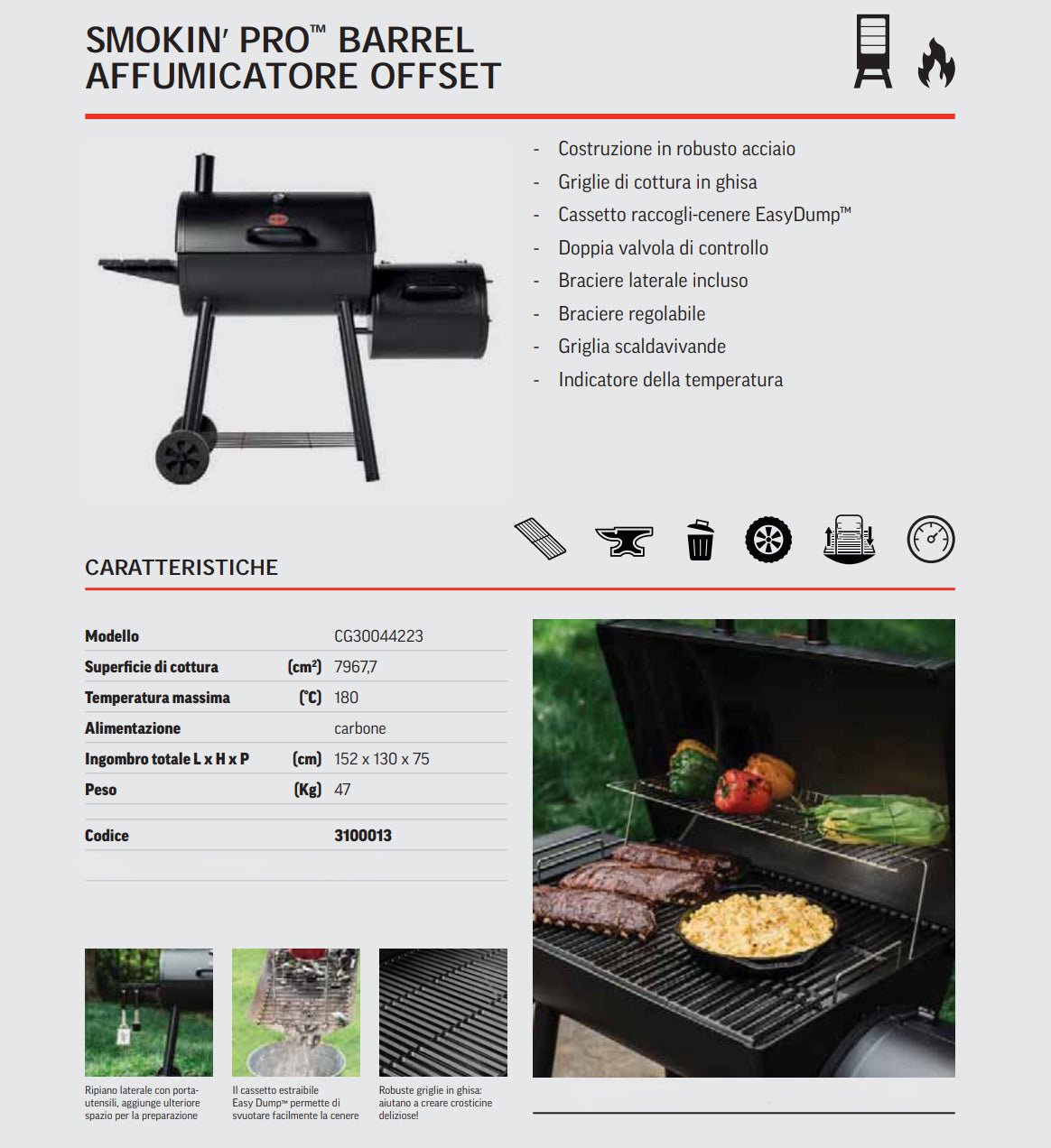 Barbecue e affumicatore Smokin' Pro Offset Char - Griller - Outdoor Privé