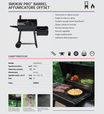 Barbecue e affumicatore Smokin' Pro Offset Char - Griller - Outdoor Privé