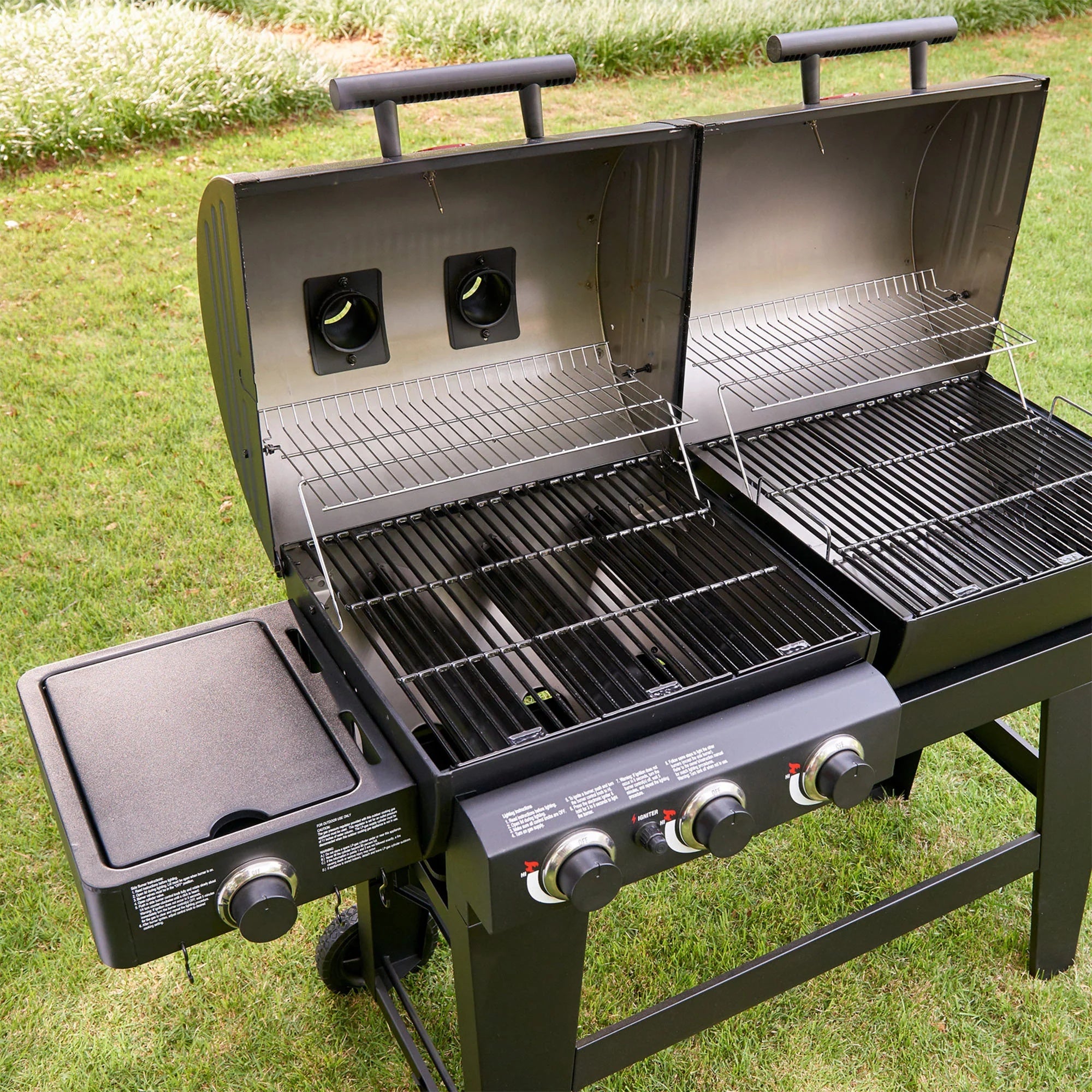 Barbecue a gas e carbone Double Play® Char - Griller - Outdoor Privé