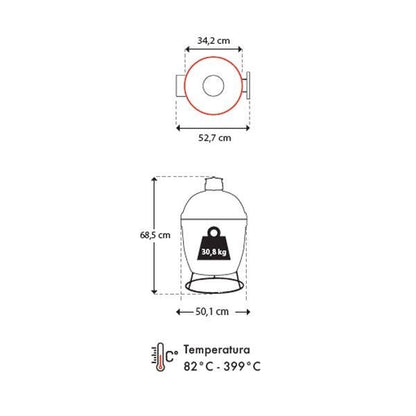 Barbecue a carbone Joe Junior Kamado Joe - Outdoor Privé