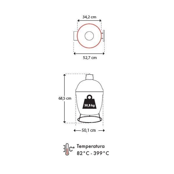 Barbecue a carbone Joe Junior Kamado Joe - Outdoor Privé