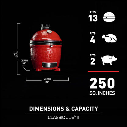 Barbecue a carbone Classic II - Stand Alone Kamado Joe - Outdoor Privé