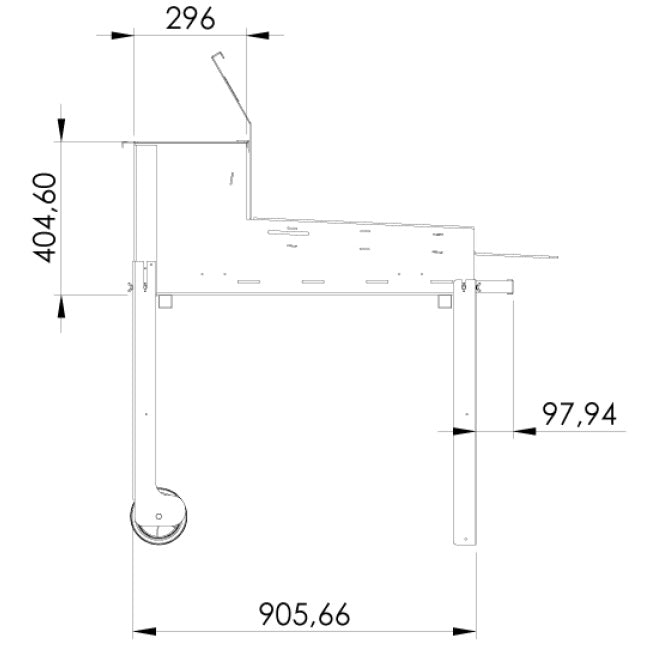 Barbecue A Legna In Acciaio Corten Super Flipper Clementi - Outdoor Privé