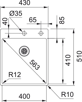 Lavello BOX BBX 210 Inox satinato Napoleon - Outdoor Privé