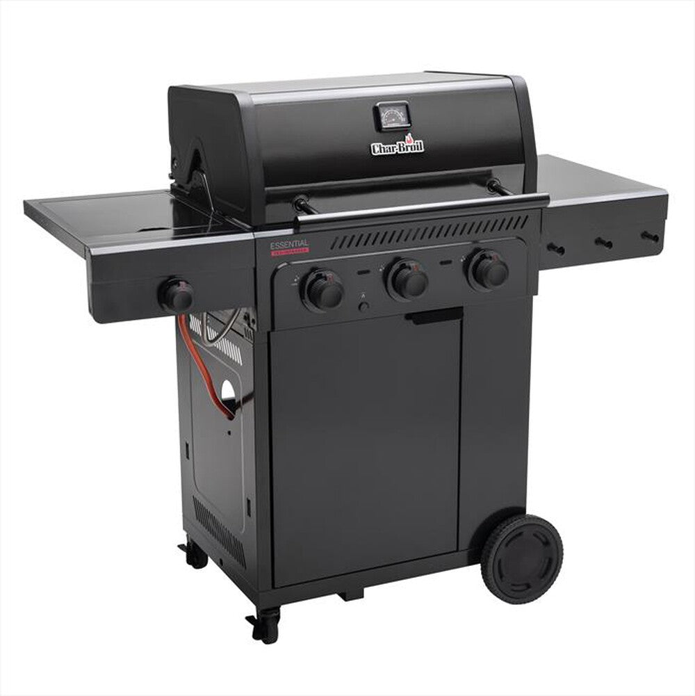Barbecue a gas Char-Broil Essential 3G – 3 bruciatori, fornello laterale e tecnologia TRU-Infrared - Outdoor Privé