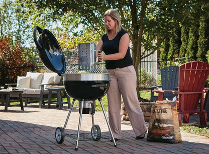 Barbecue a carbone Napoleon PRO22K - LEG - 2 – Griglia da 57 cm, coperchio in ghisa e ruote - Outdoor Privé