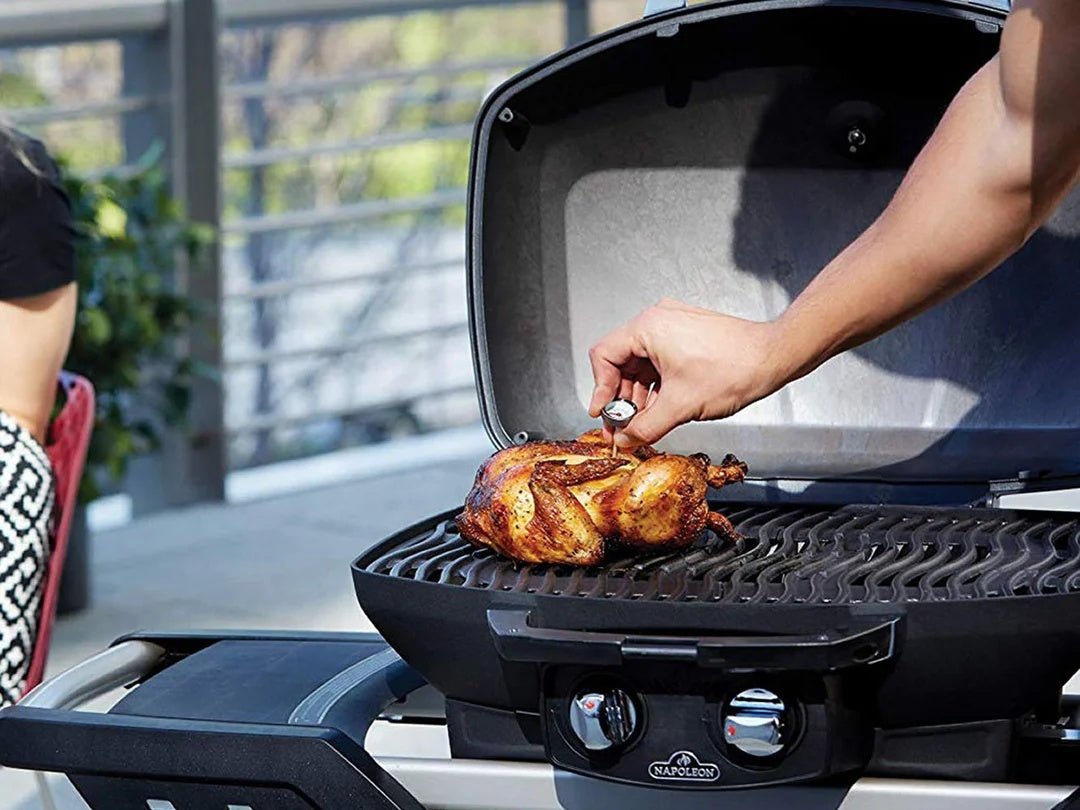 Barbecue a gas portatile Napoleon PRO 285X con carrello pieghevole e doppia griglia - Outdoor Privé