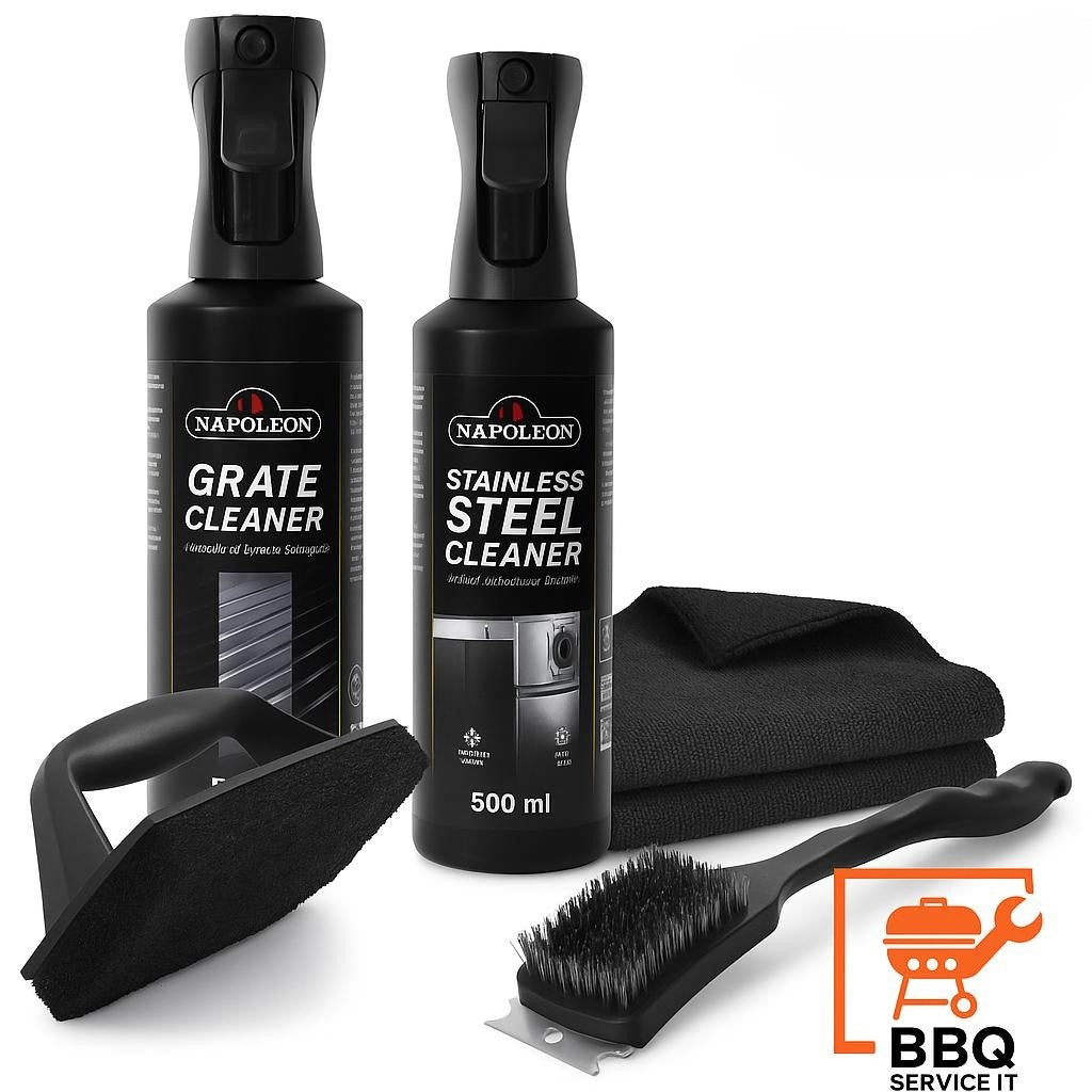 Kit Pulizia per Griglie in acciaio Inox 5 Pezzi Essenziali LITE Napoleon - Outdoor Privé