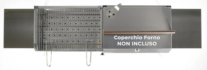 Barbecue a carbone Lisa Cucine Etna Maxi Acciaio Inox AISI 430 - Outdoor Privé