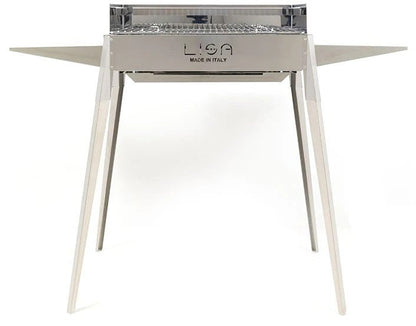 Barbecue a carbone Lisa Cucine Etna in Acciaio inox AISI 430 - Outdoor Privé