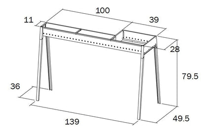 Cuoci Arrosticini e Barbecue a Carbone Lisa Cucine 140 cm Torino Grill 100+40 - Outdoor Privé