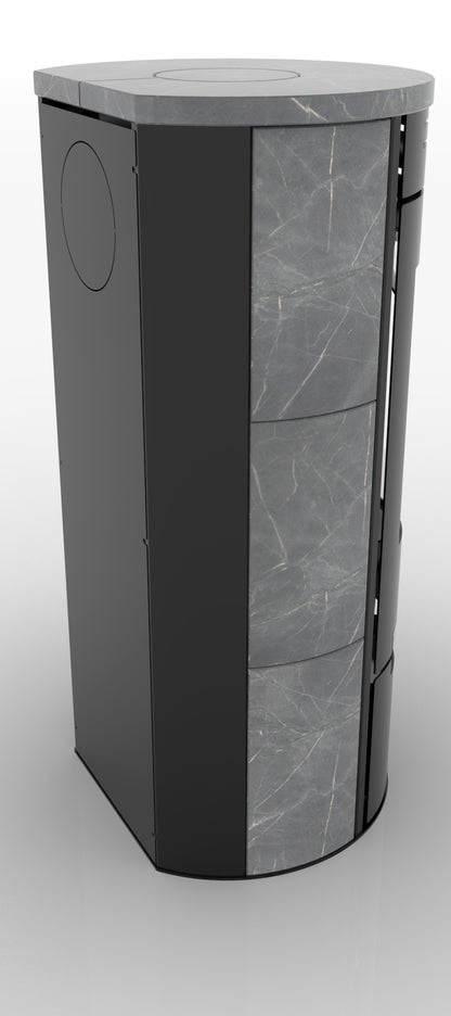 Stufa a legna Aduro 1.1SK 6 kW A+ in pietra ollare - Outdoor Privé