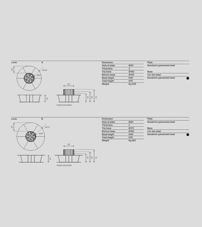 Braciere Modularte Louis – Sistema modulare con braciere centrale e panche portalegna - Outdoor Privé