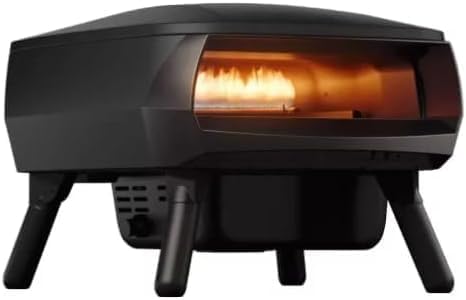 Forno pizza a gas Witt Piccolo Rotante 16” con pietra rotante – Nero o Verde - Outdoor Privé