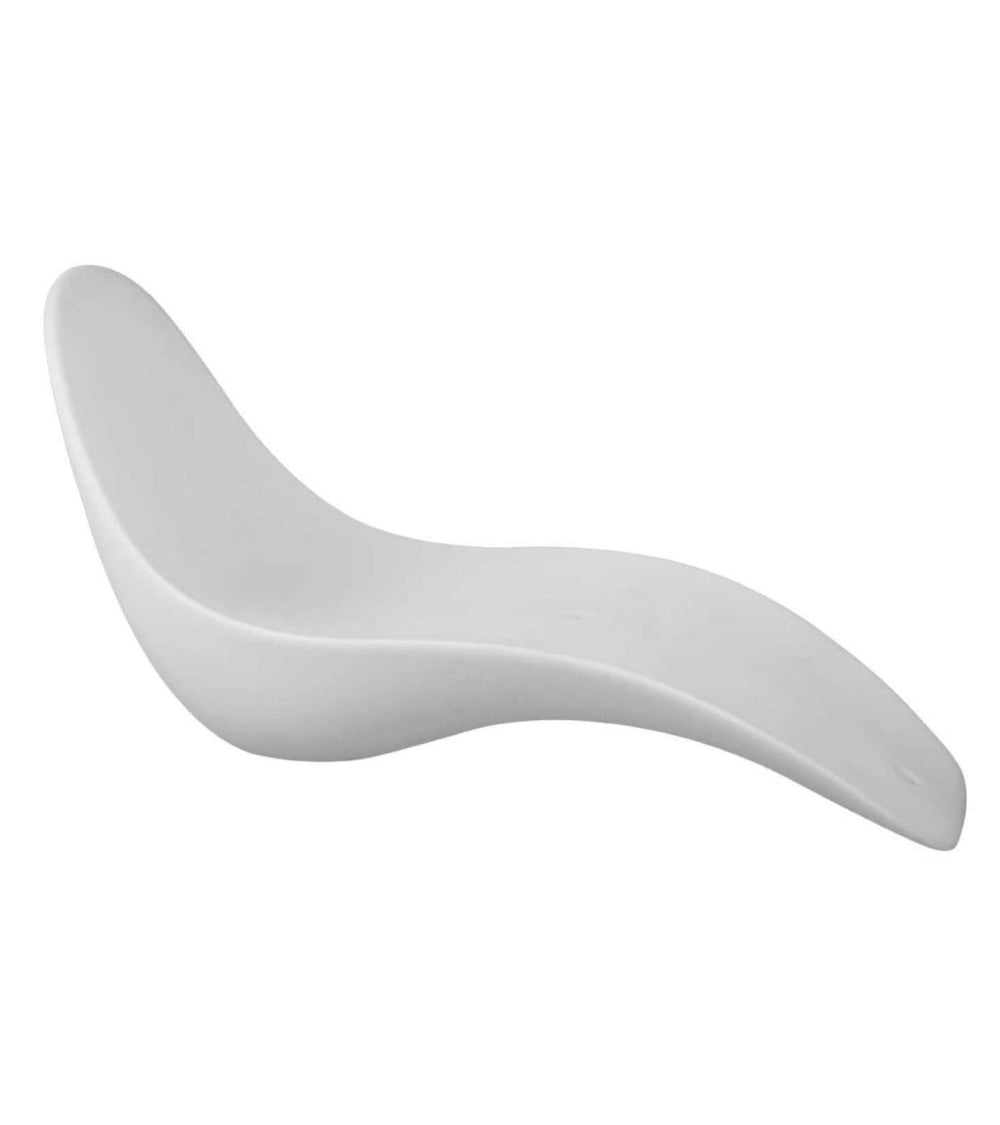 Chaise Longue in polietilene Sined Sirio Bianco - Outdoor Privé