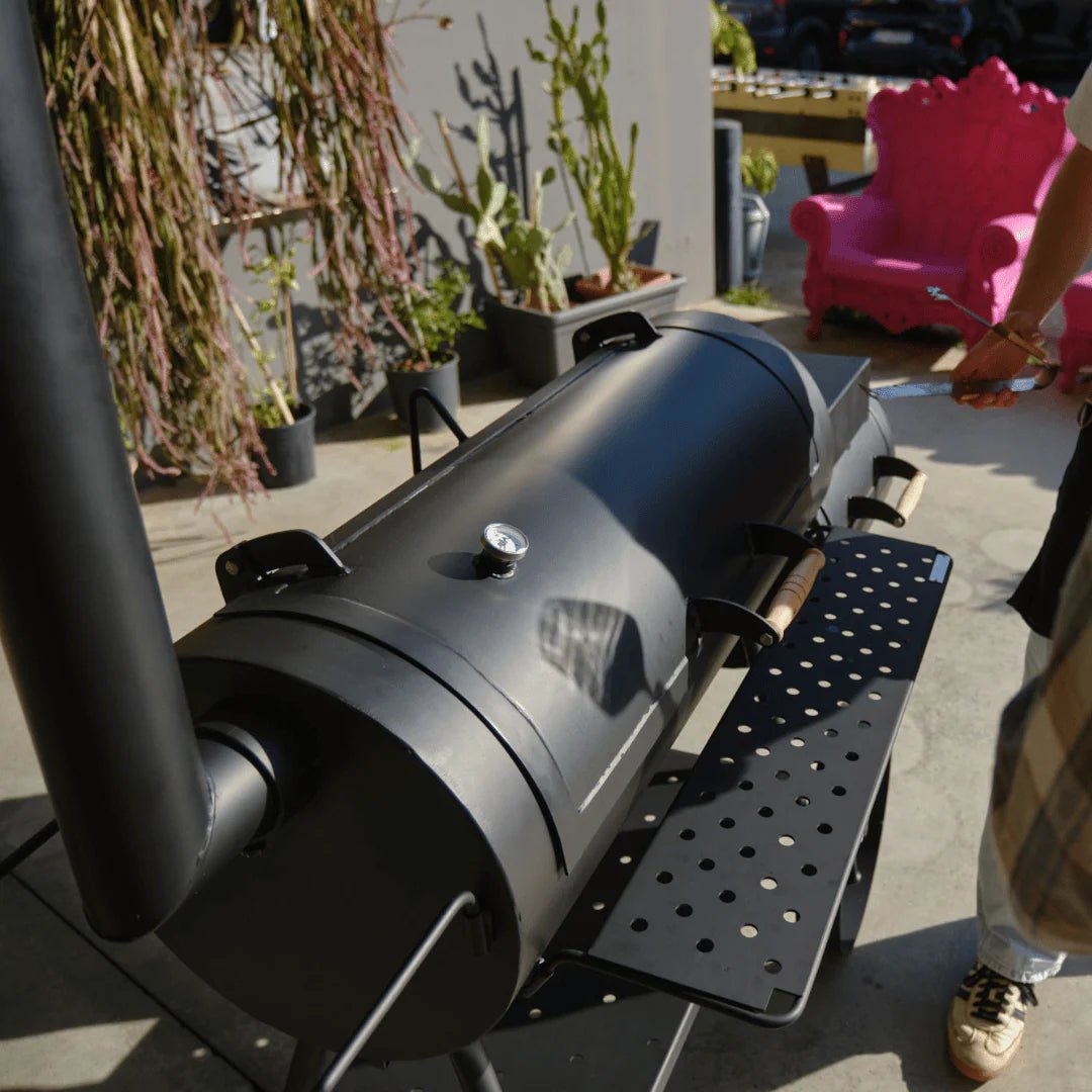 Barbecue a legna e carbone con affumicatore Flamec Tiberio - Outdoor Privé