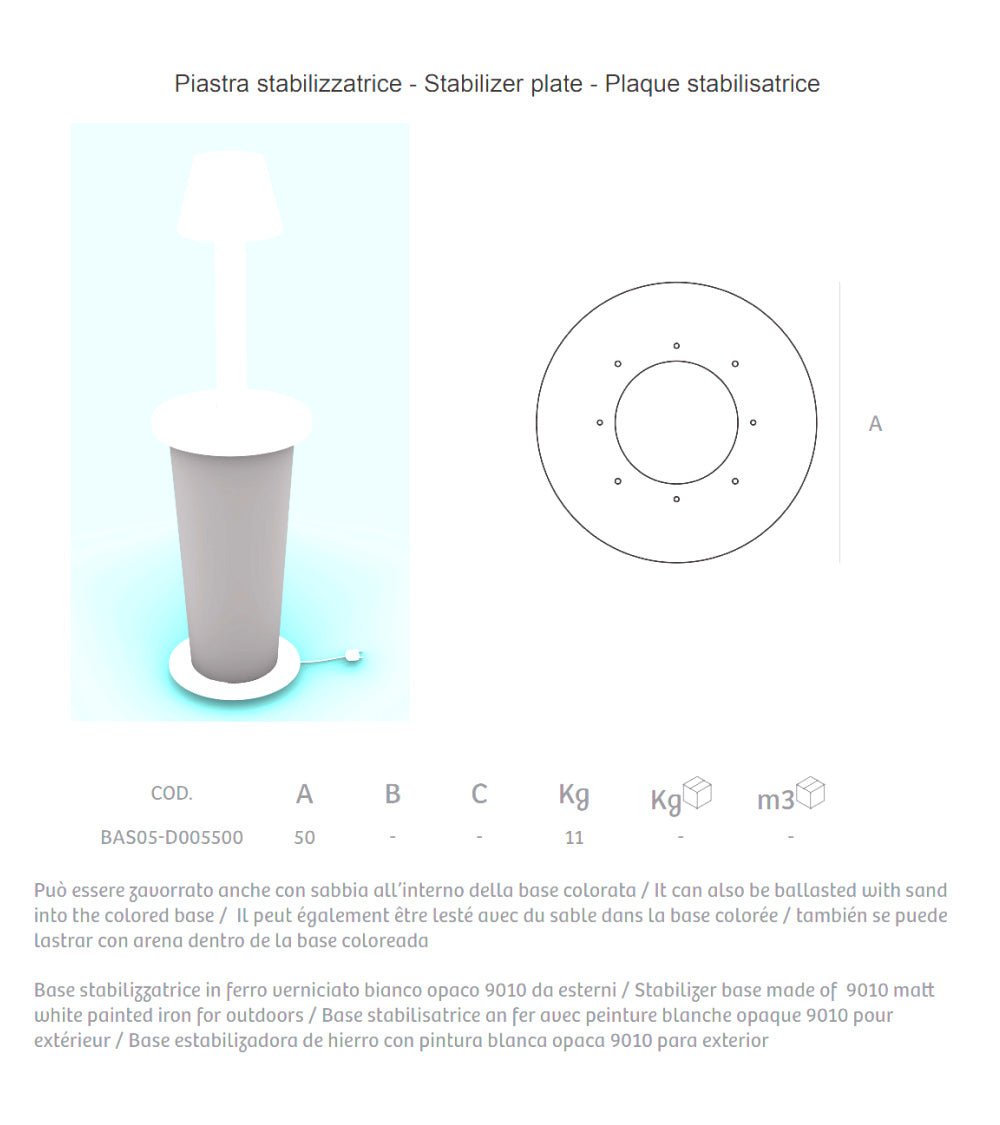 Base stabilizzatrice Mai Tai Lyxo - Outdoor Privé