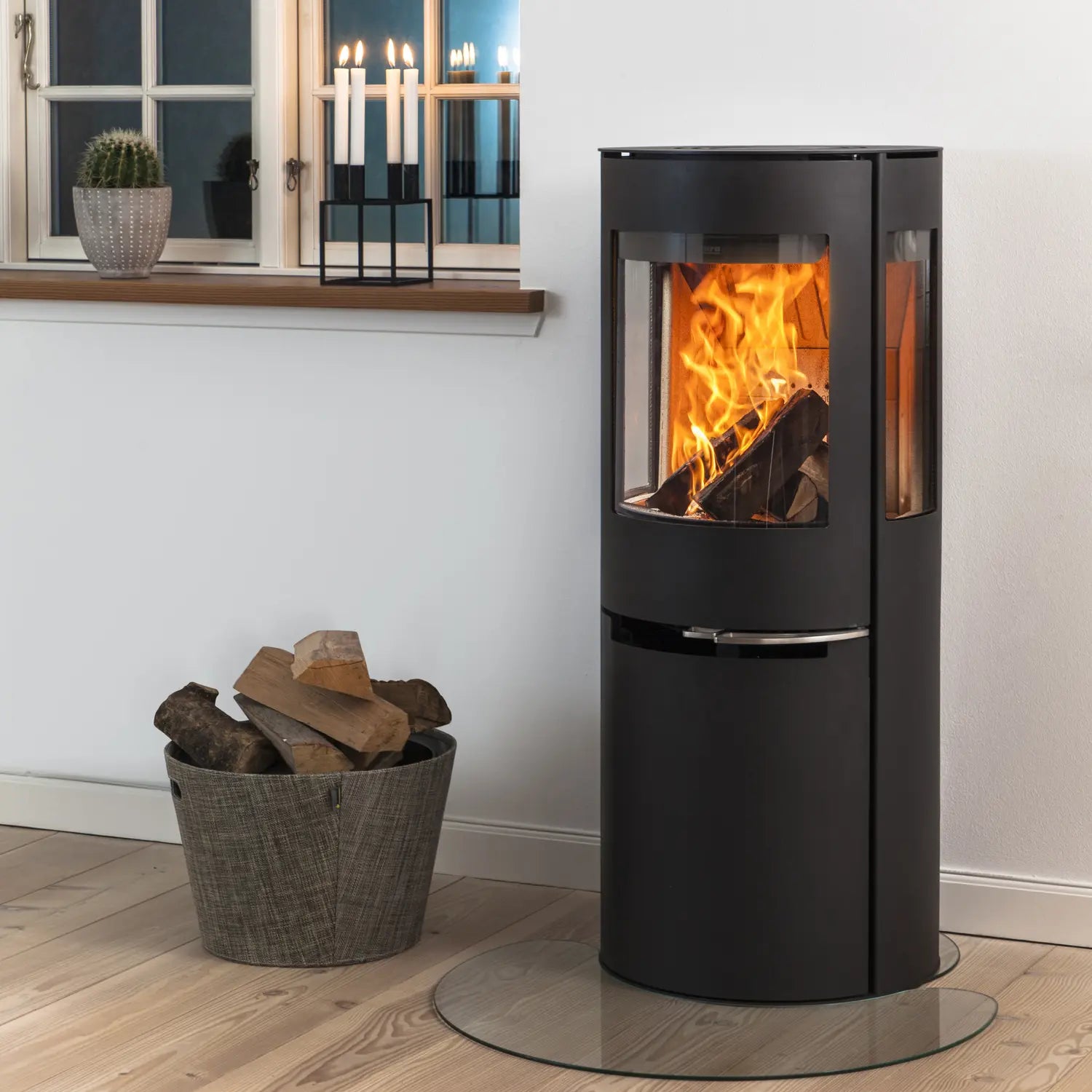 Stufa ibrida Aduro H1 7 kW A+ | Legna + Pellet, Wi - Fi, Ø150 - Outdoor Privé