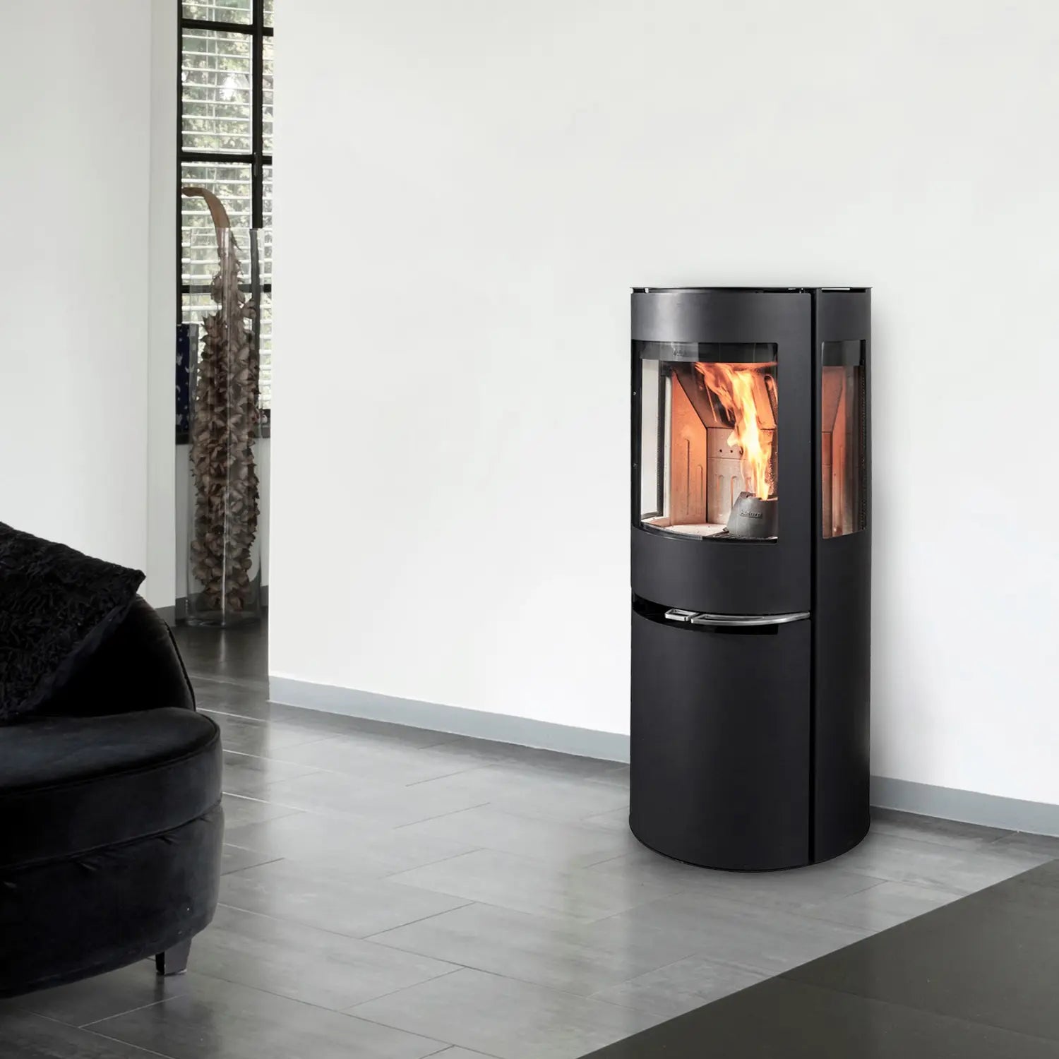 Stufa ibrida Aduro H1 7 kW A+ | Legna + Pellet, Wi - Fi, Ø150 - Outdoor Privé