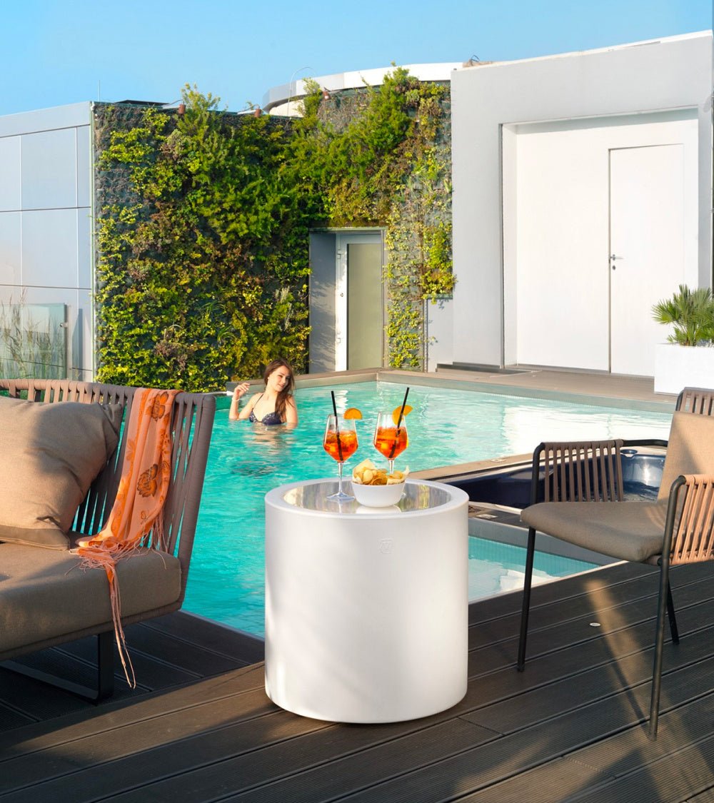 Tavolino cilindro Lyxo – home fitting da esterno - Outdoor Privé