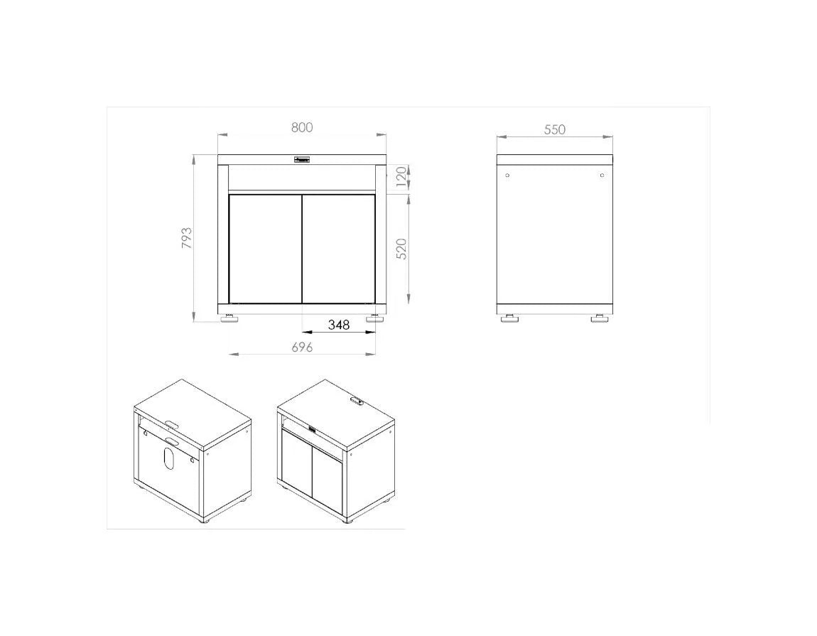 Modulo Cucina Plancha Le Marquier MC80PPLE13 - Outdoor Privé