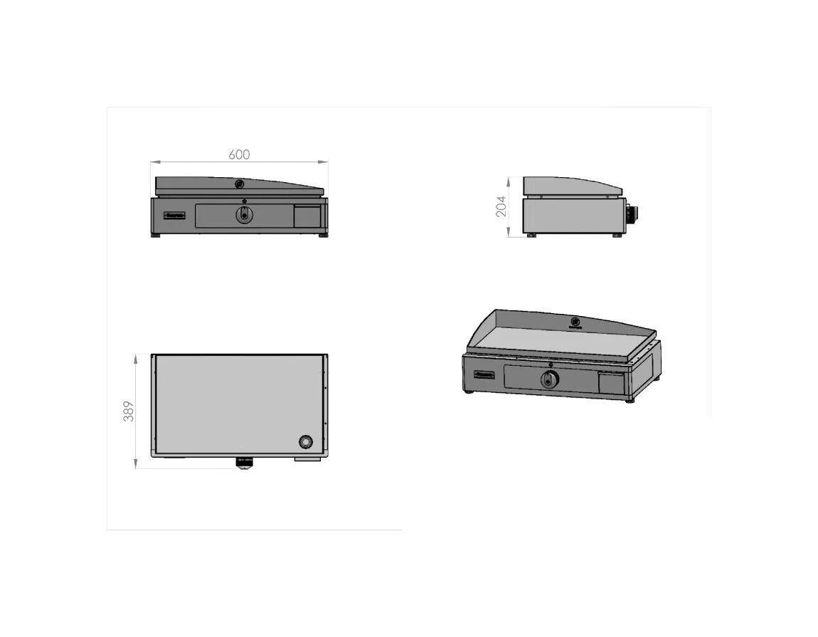 Plancha elettrica da appoggio Le Marquier PLTE160I - Outdoor Privé
