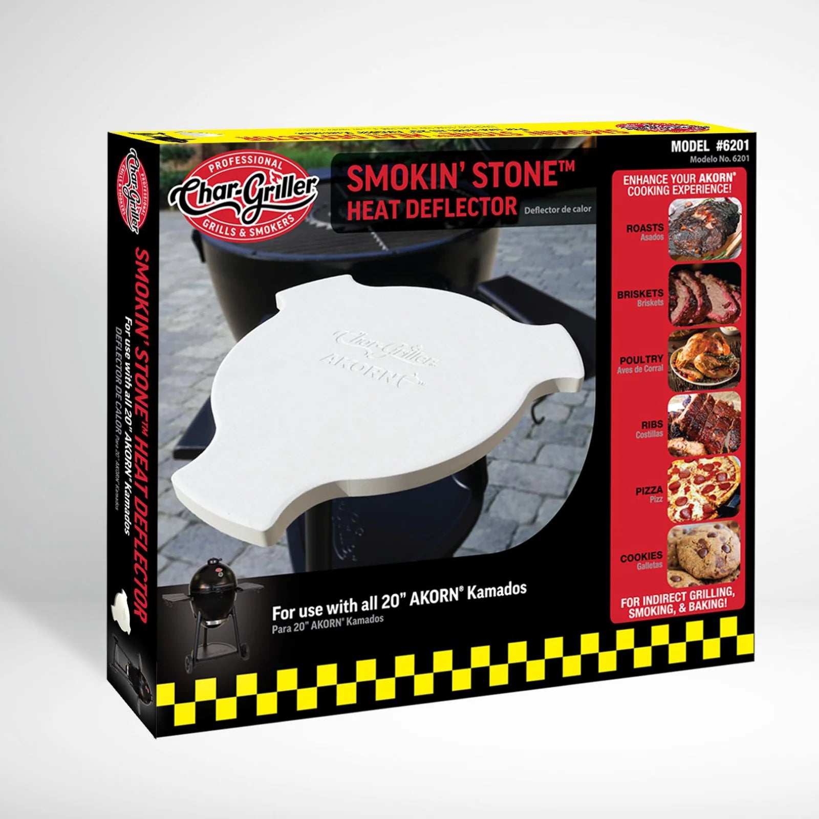 Char-Griller Smokin’ Stone – pietra deflettore di calore per AKORN Kamado