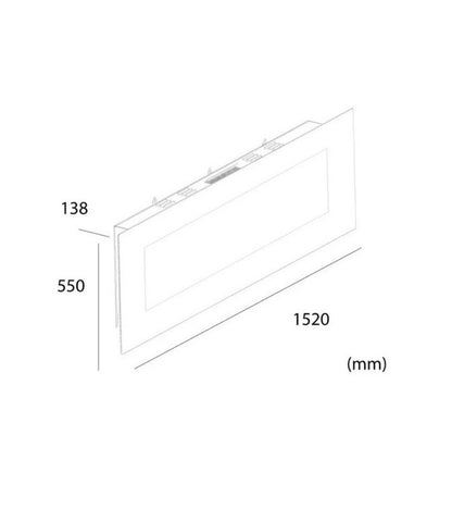 Camino elettrico Caminetto parete Aprica Sined - Outdoor Privé