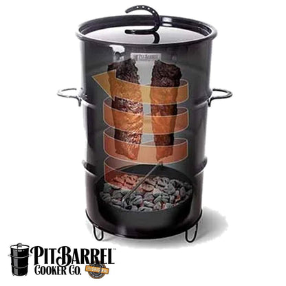 Pit Barrel Cooker Junior 14” – barbecue affumicatore verticale a carbone compatto (PRE-ORDINE) - Outdoor Privé