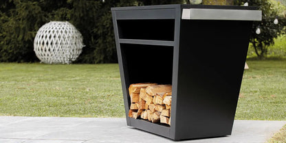 Banco piano di lavoro e porta legna Modularte - Outdoor Privé