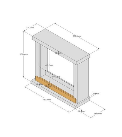 Camino elettrico Camino Sorano Sined - Outdoor Privé