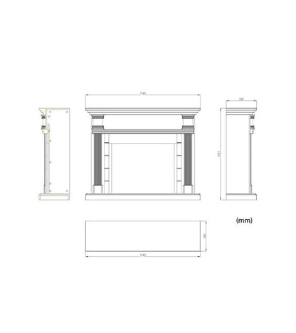 Camino elettrico Camino Caldera Sined - Outdoor Privé