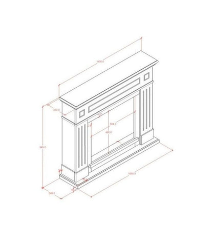 Camino elettrico Camino Pienza Sined - Outdoor Privé