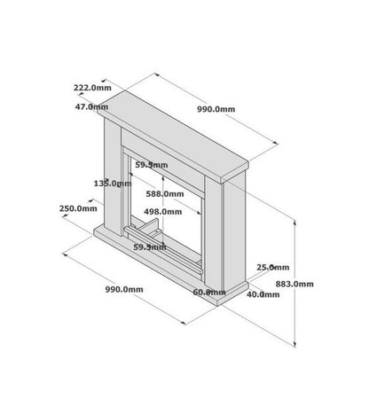 Camino elettrico Camino Asciano Sined - Outdoor Privé