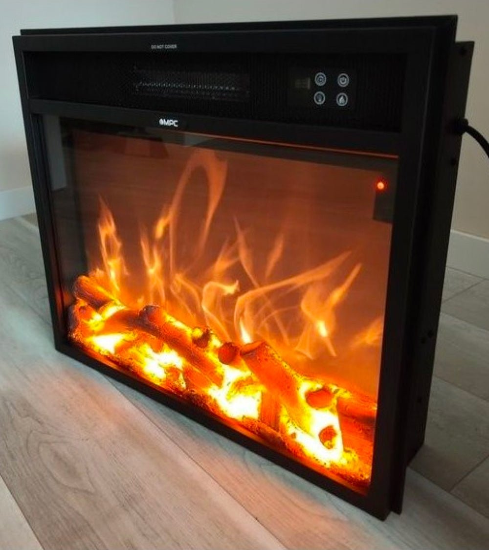 Caminetto elettrico Sined Vulcano 60 cm – LED fiamma realistica 1500 W - Outdoor Privé