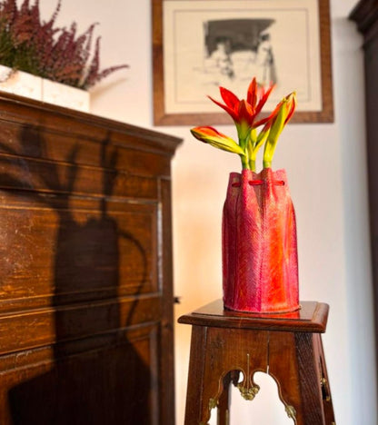 Glacette porta bottiglia in pelle pregiata Hoem - Outdoor Privé