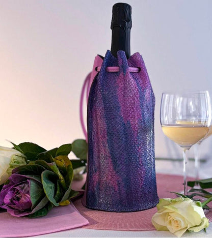 Glacette porta bottiglia in pelle Hoem - Outdoor Privé