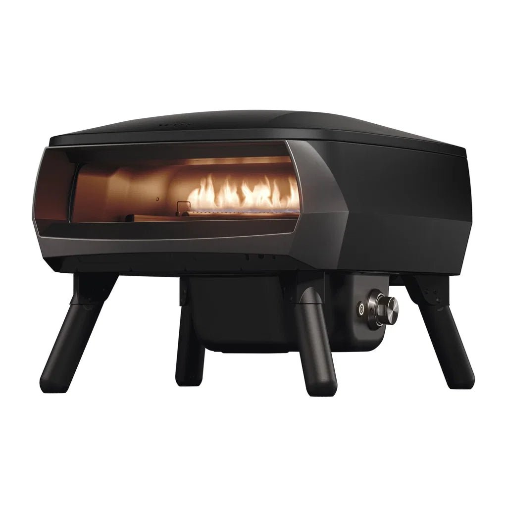 Forno pizza a gas Witt ETNA Rotante Control 16” Nero con pietra rotante - Outdoor Privé