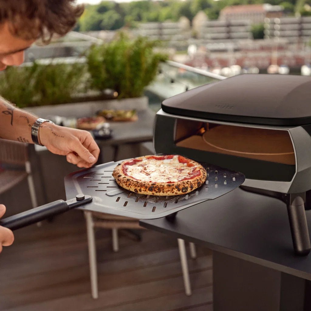 Forno pizza a gas Witt ETNA Rotante Control 16” Nero con pietra rotante - Outdoor Privé
