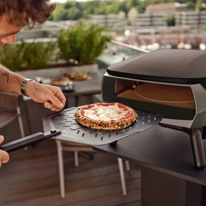 Forno pizza a gas Witt ETNA Rotante Control 16” Nero con pietra rotante - Outdoor Privé