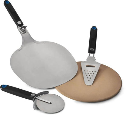 SET Kit pizza PRO Napoleon 90002 – pietra 12,5" con pala, rotella e grattugia - Outdoor Privé