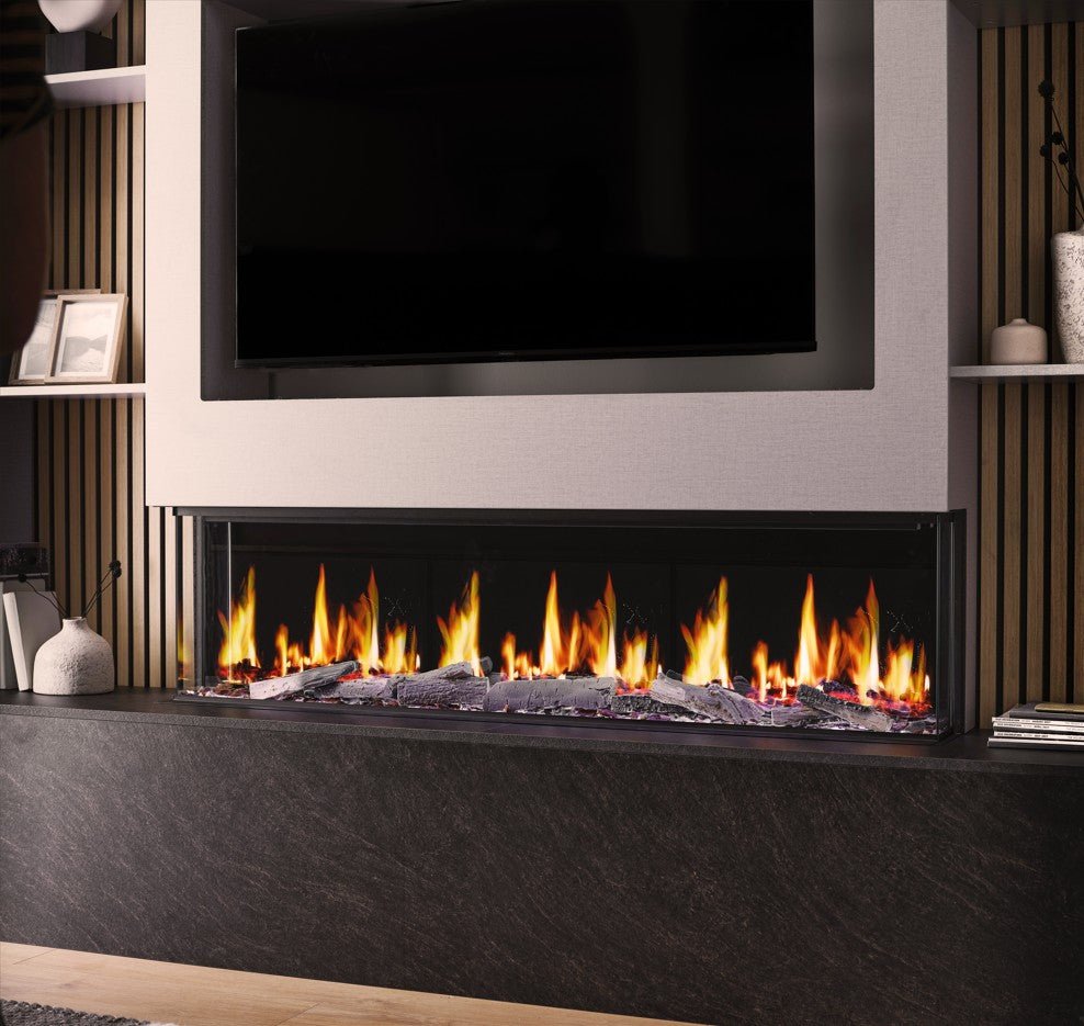 Caminetto elettrico MaisonFire Ardelis – trifacciale 152,5×53×24 cm - Outdoor Privé