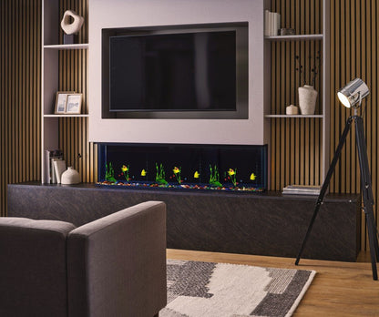 Caminetto elettrico MaisonFire Ardelis – trifacciale 152,5×53×24 cm - Outdoor Privé