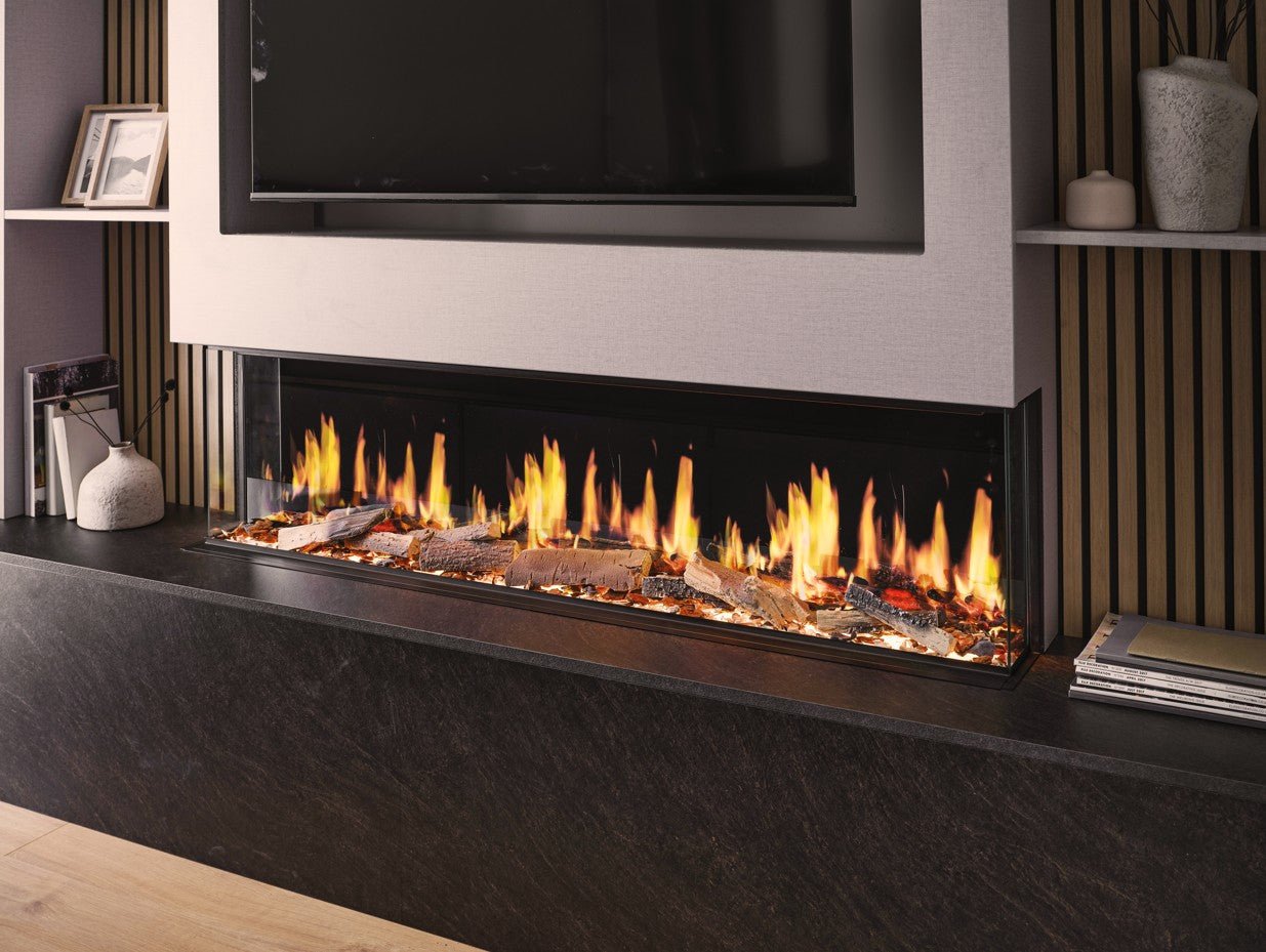 Caminetto elettrico MaisonFire Ardelis – trifacciale 152,5×53×24 cm - Outdoor Privé