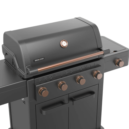 Barbecue a gas Broil Chef Tahoe 4 fuochi con infrarossi Nero e Rame - Outdoor Privé