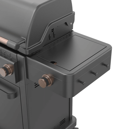 Barbecue a gas Broil Chef Tahoe 4 fuochi con infrarossi Nero e Rame - Outdoor Privé